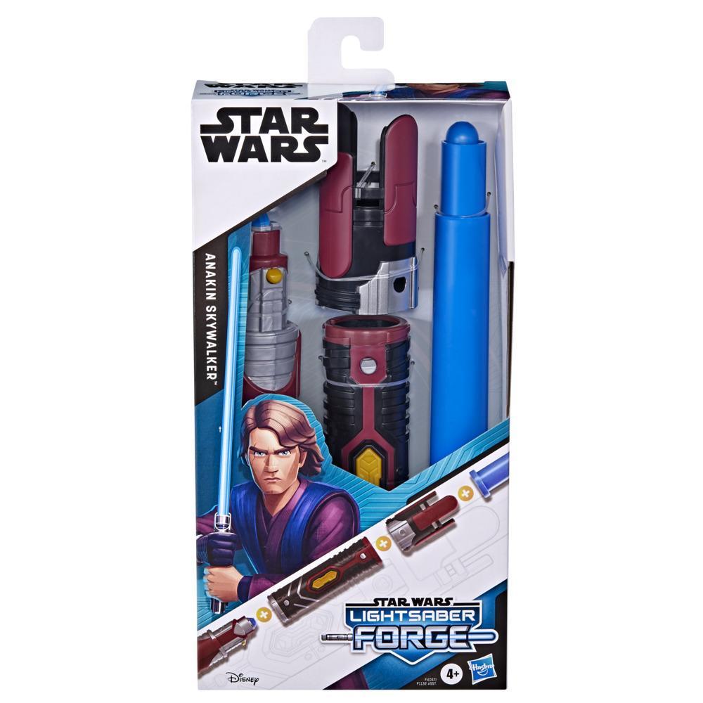 Tradicional hemisferio ganar Star Wars Lightsaber Forge - Sable de luz azul extensible de Anakin  Skywalker - Star Wars