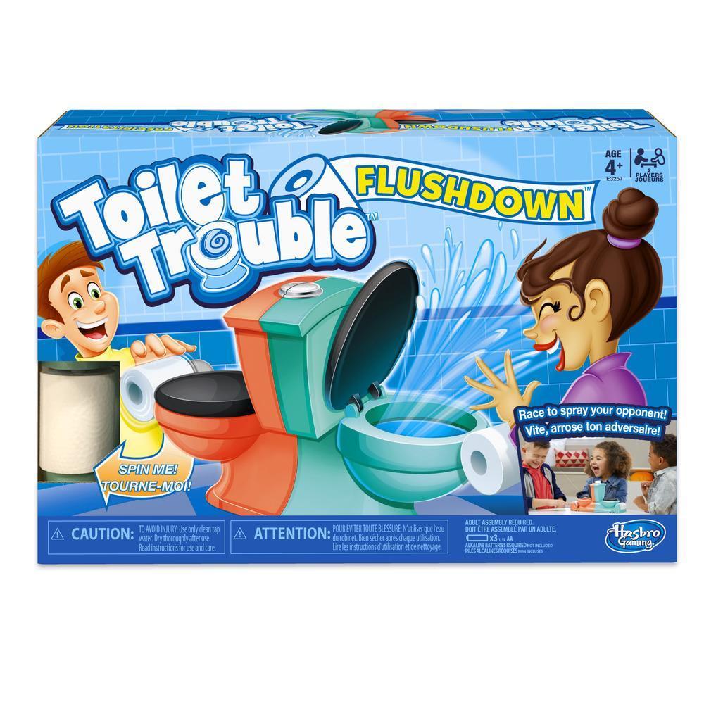 Toilet Trouble Flushdown Kids Game Water Spray Ages 4+ product thumbnail 1