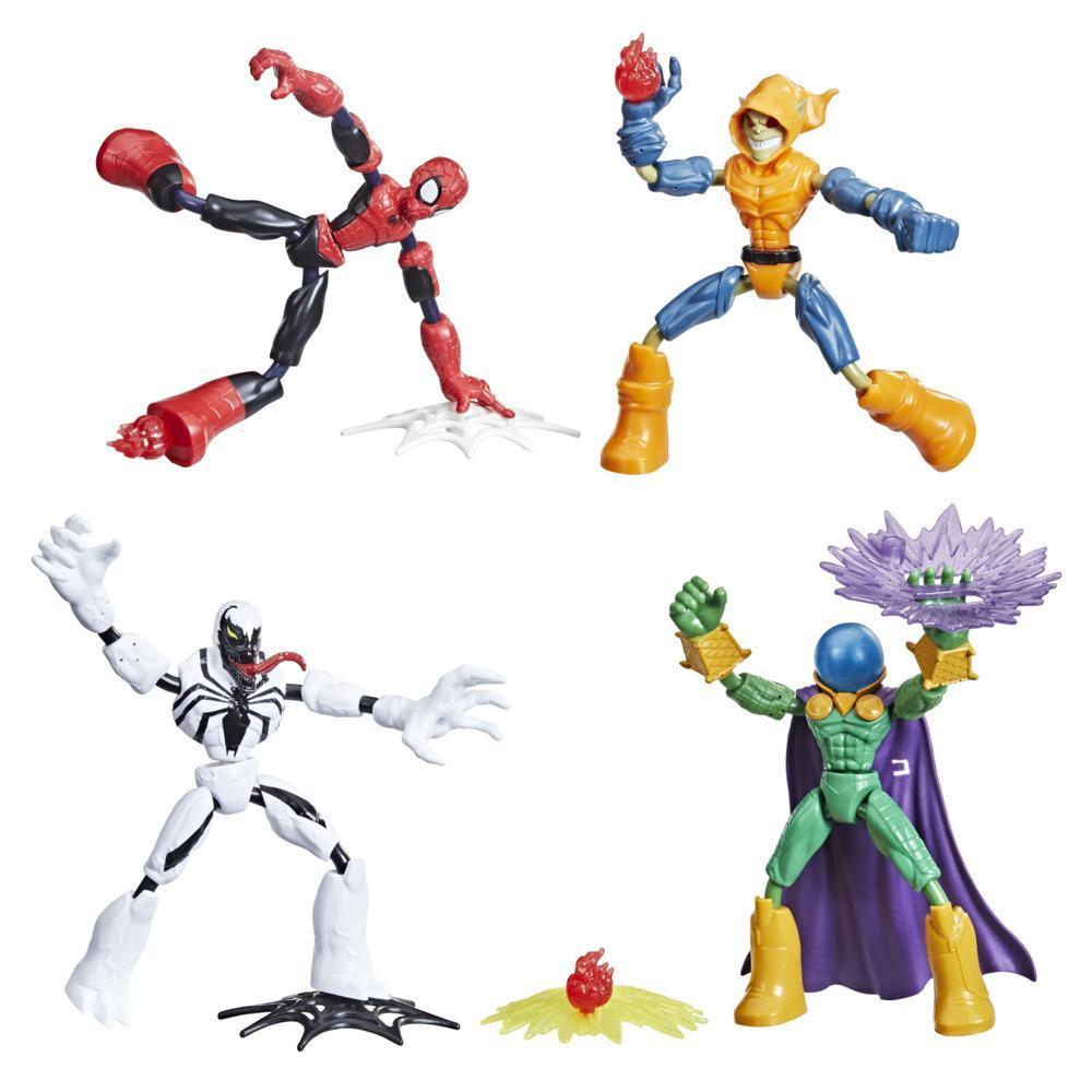 Marvel Spider-Man Ben and Flex, Pack de 4 figurines product thumbnail 1
