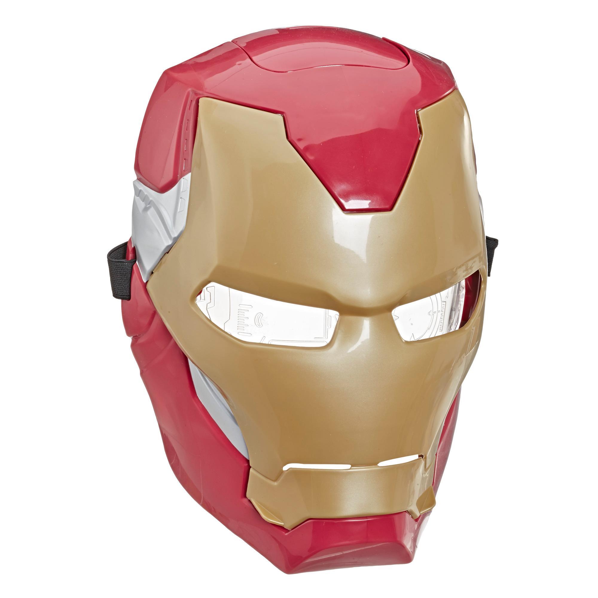 Marvel Avengers Masque à visière mobile d'Iron Man avec effets lumineux activés par la visière pour jeu costumé et jeu de rôle product thumbnail 1