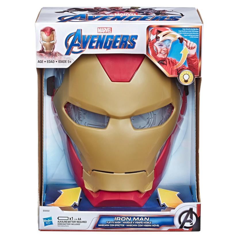 Marvel Avengers Masque à visière mobile d'Iron Man avec effets lumineux activés par la visière pour jeu costumé et jeu de rôle product image 1