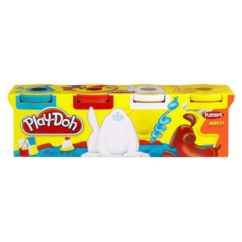 Play-doh Pack 4 Vasetti - Colori Primari product image 1