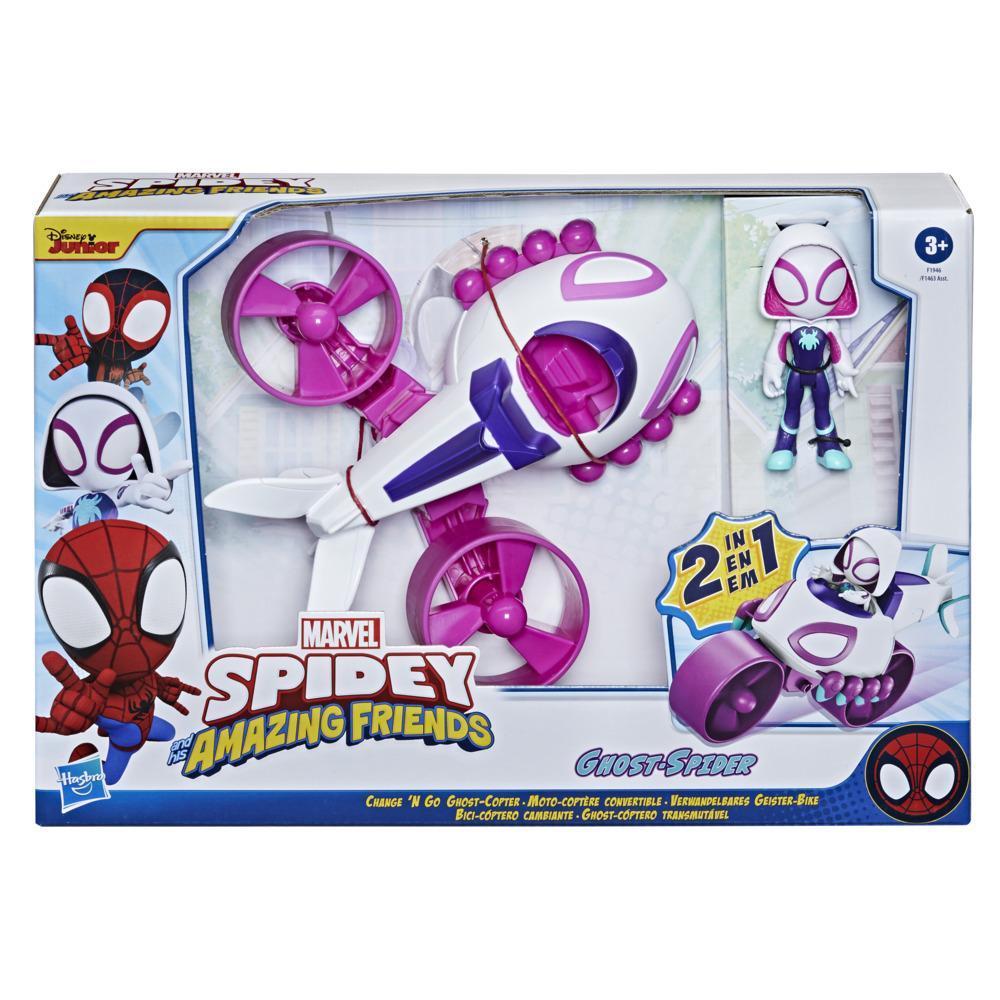 Marvel Spidey and His Amazing Friends, Change 'N Go, Ghost-Copter e Ghost-Spider product thumbnail 1