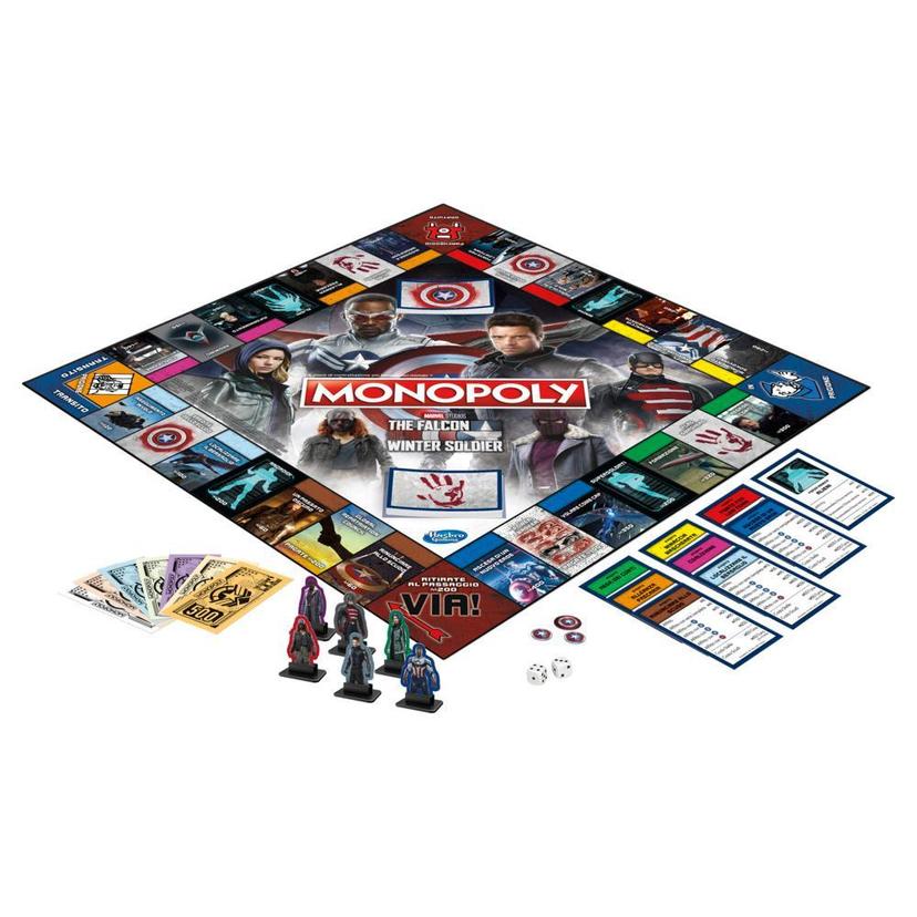 Monopoly: edizione ispirata alla serie TV The Falcon and the Winter Soldier dei Marvel Studios product image 1