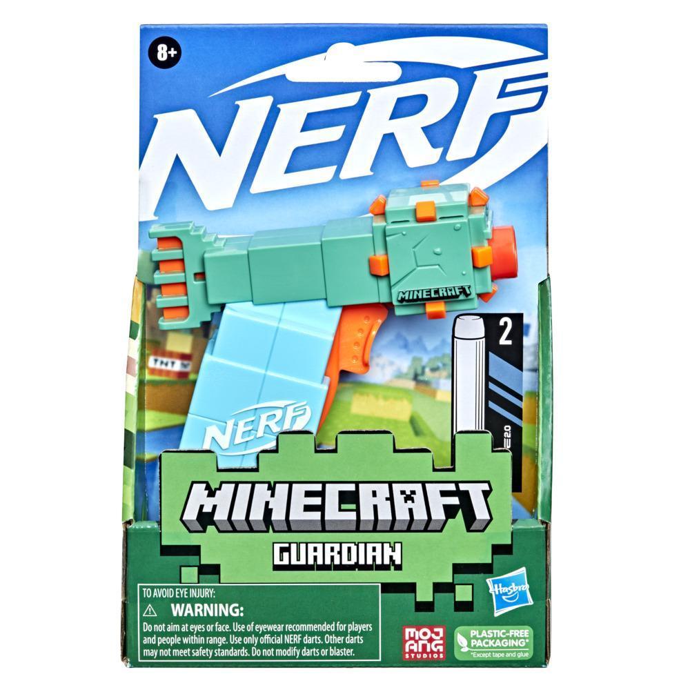 Nerf MicroShots Minecraft Guardian Mini Blaster, Minecraft Guardian Mob Design, Includes 2 Official Nerf Elite Darts product thumbnail 1