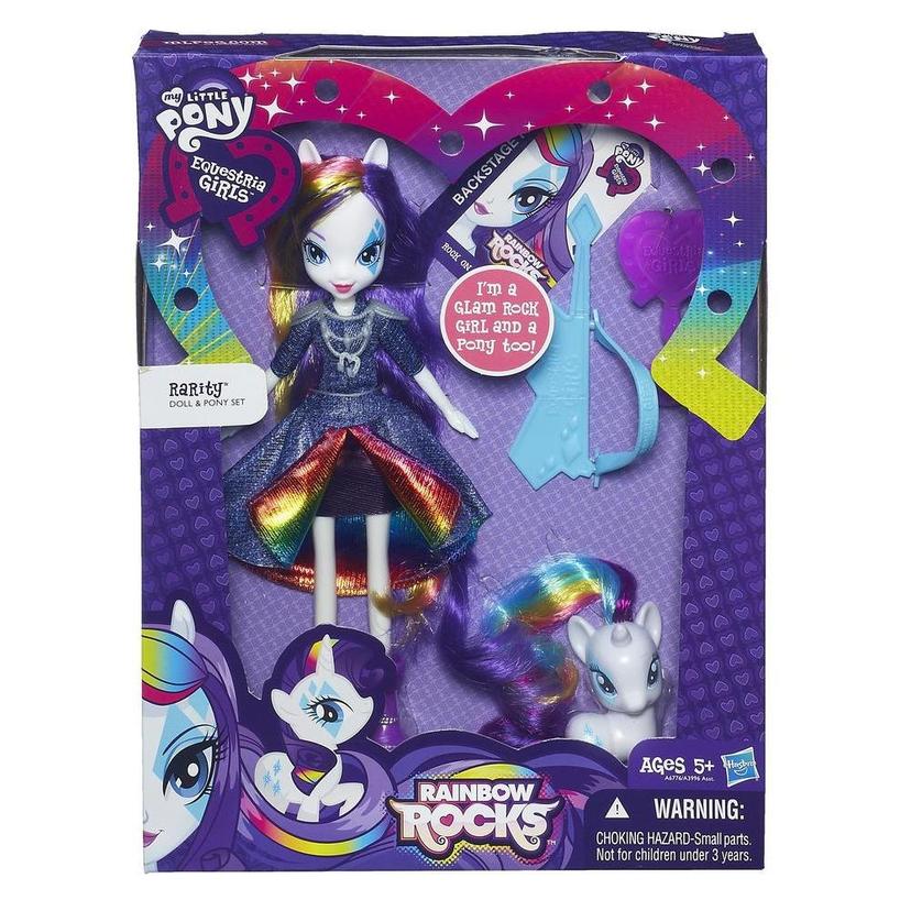 Equestria Girls Bambola Rarity con pony product image 1