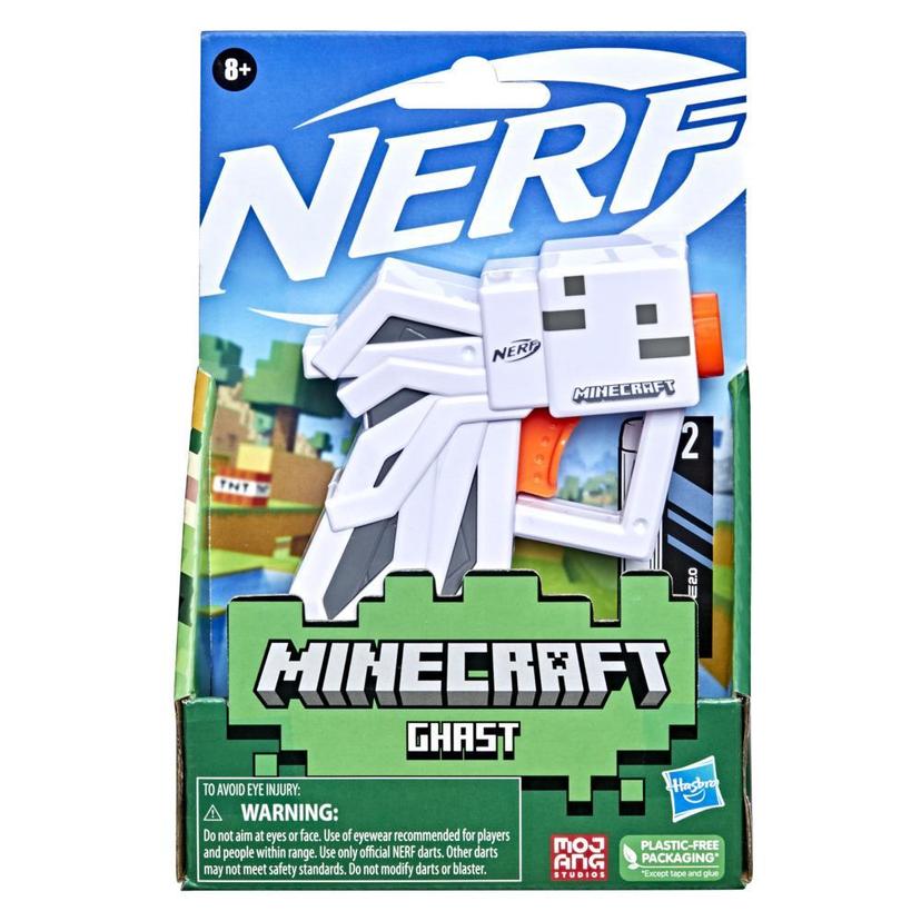 Nerf MicroShots Minecraft Ghast Mini Blaster, Minecraft Ghast Mob Design, Includes 2 Official Nerf Elite Darts product image 1