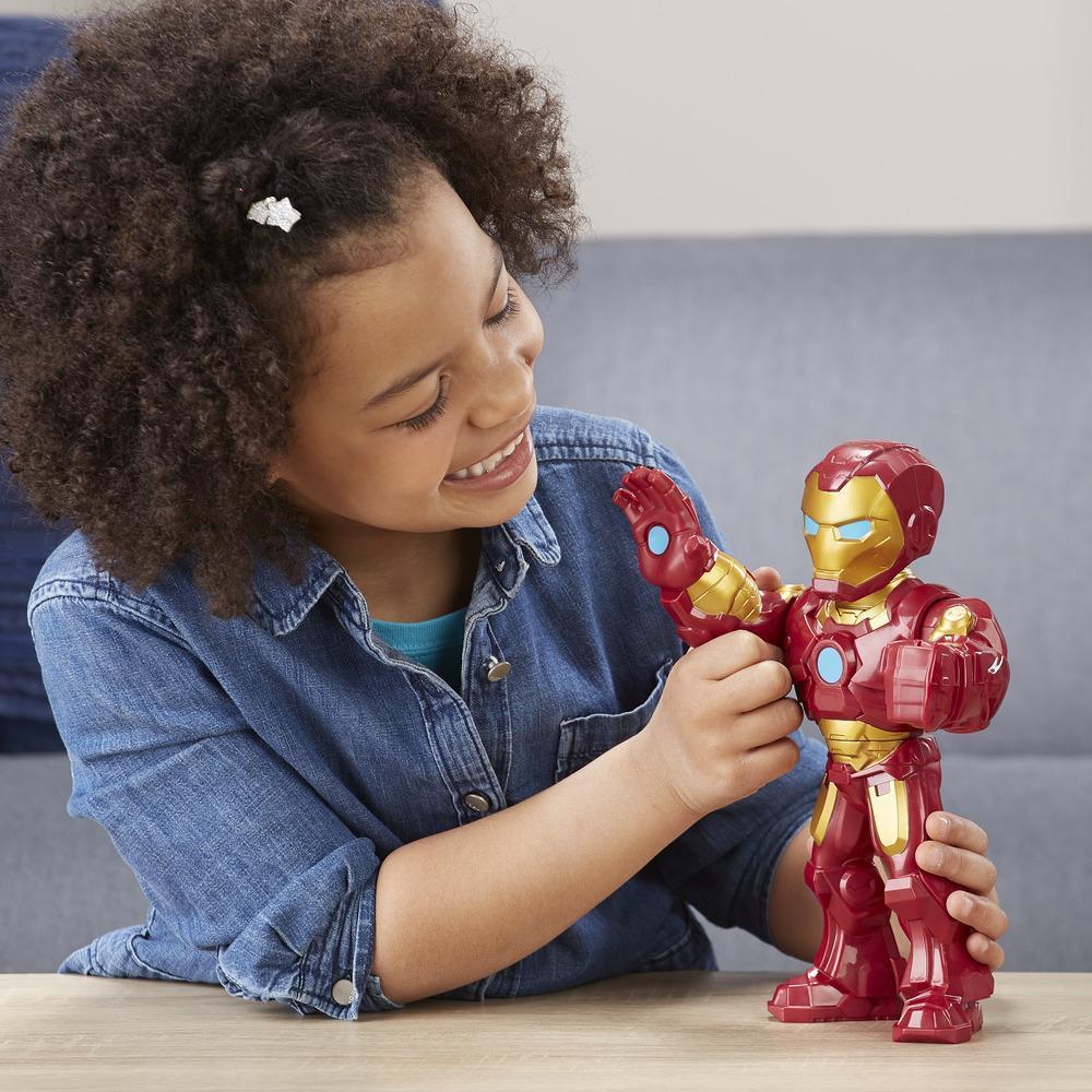Playskool Heroes Mega Mighties Marvel-superheldavonturen Iron Man, actiefiguur van 25 cm om te verzamelen, speelgoed voor kinderen vanaf 3 jaar product thumbnail 1