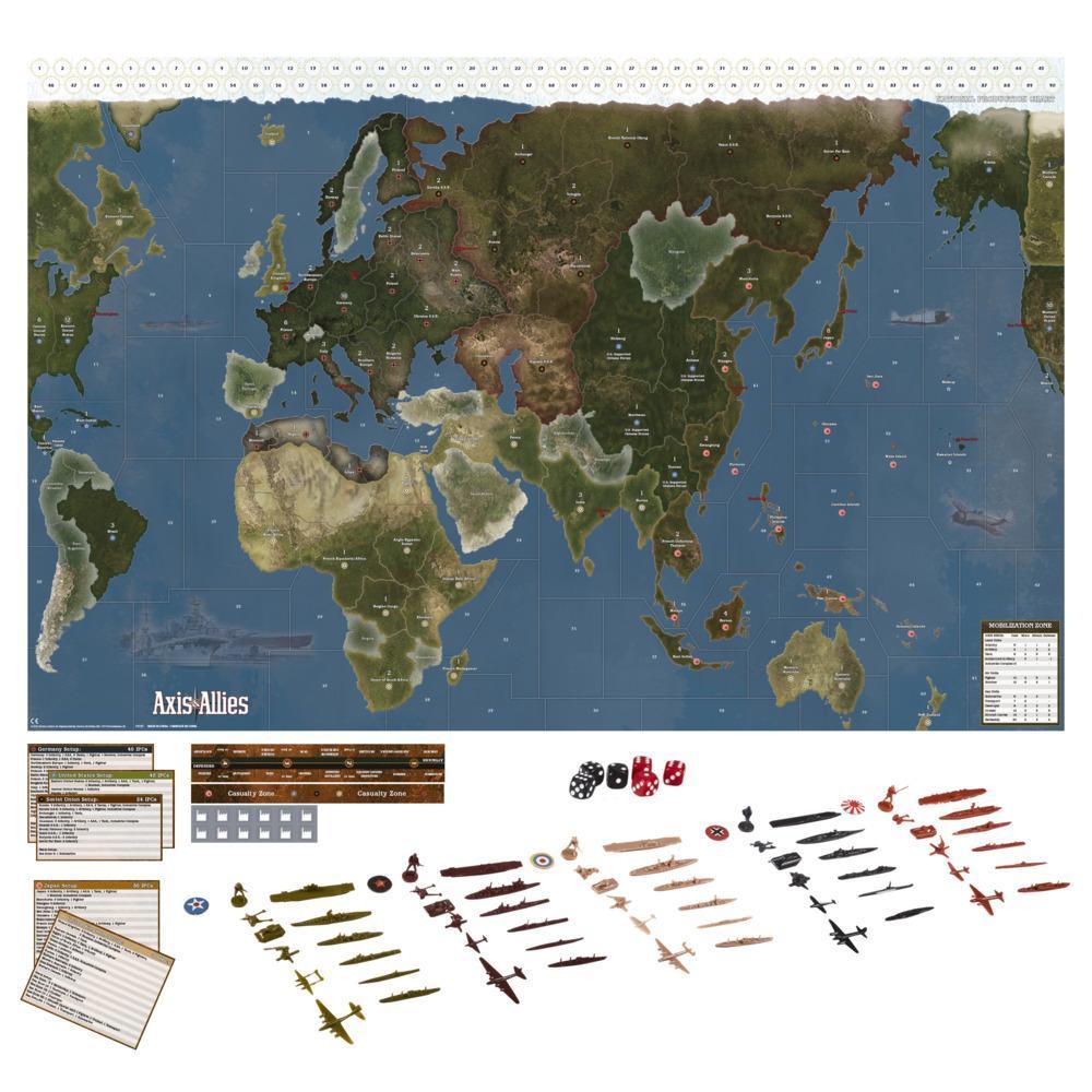 Avalon Hill Axis & Allies 1942 Second Edition WWII Strategy Board Game, Ages 12 and Up, 2-5 Players product thumbnail 1