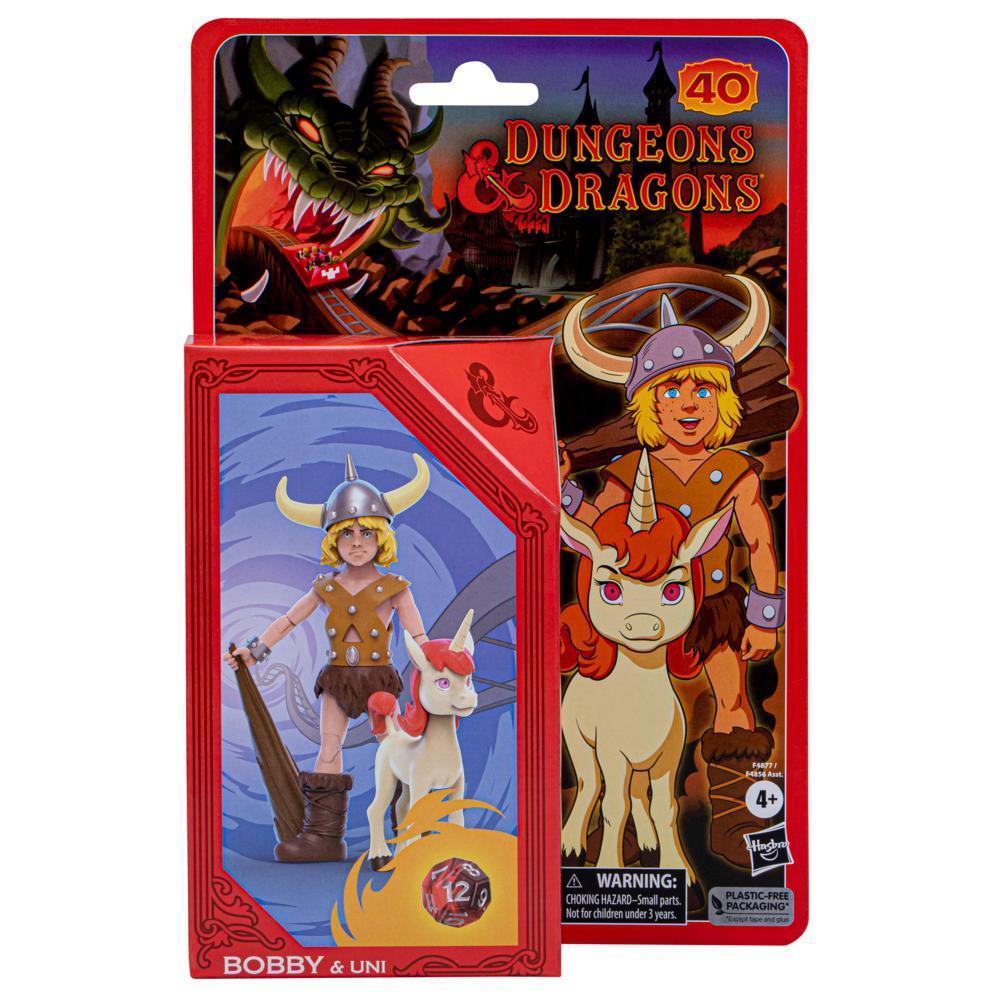 Dungeons & Dragons Cartoon Classics Bobby & Uni Action Figures 2-Pack, 6-Inch Scale product thumbnail 1