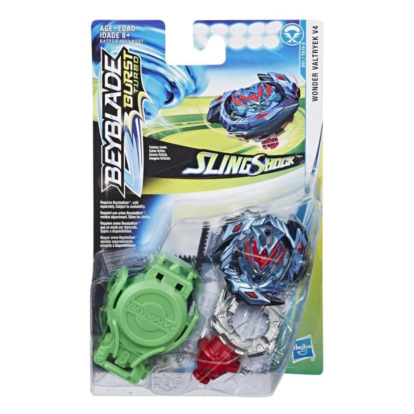 Beyblade Burst Turbo Slingshock - Kit inicial com pião Wonder Valyryek V4 e  lançador - Beyblade