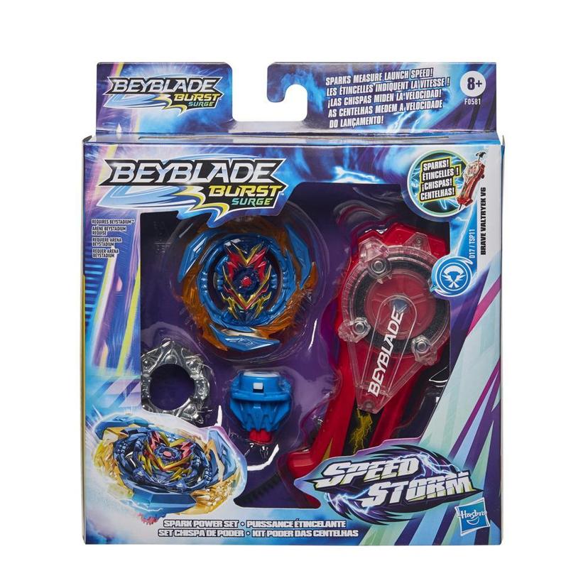 Lançador e Pião de Batalha Beyblade Speedstorm Iniciante - Demise