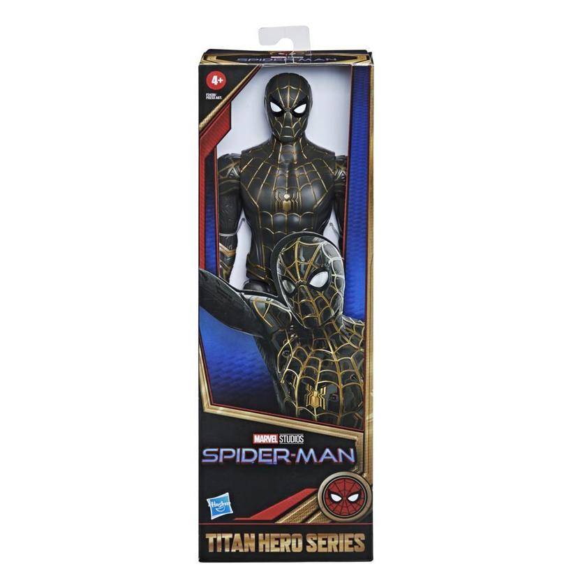 Marvel Homem-Aranha Titan Hero Series Uniforme Preto e Dourado Brinquedo product image 1