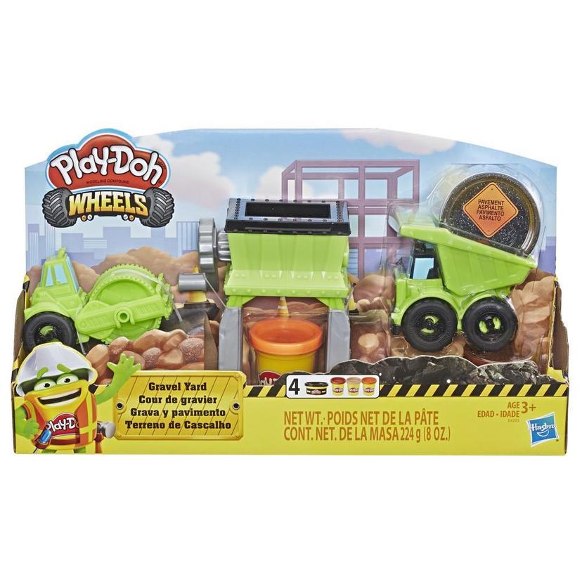 Play-Doh Wheels Gravel Yard Construction Toy with Non-Toxic Pavement Buildin' Compound Plus 3 Additional Colors product image 1