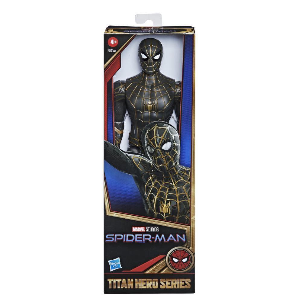 Marvel Spider-Man Titan Hero Serisi Siyah-Altın Zırhlı Spider-Man Figür product thumbnail 1